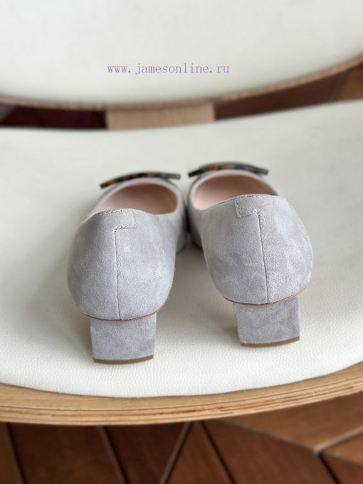 Amber buckle, high-quality produced in Dongguan, suede gray,As a must-have shoe brand for woof8cxbay - Image 10