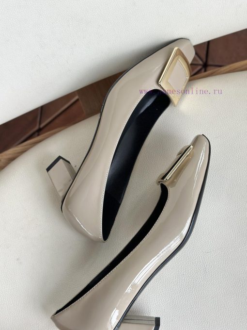 Dongguan produces high-quality products, classic square buckles, milk tea with cowhide paint6u6hf7sg - Image 8