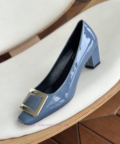 Dongguan produced high-quality, classic square buckle, blue cowhide paint,As a must-have sho1t3gmqtf