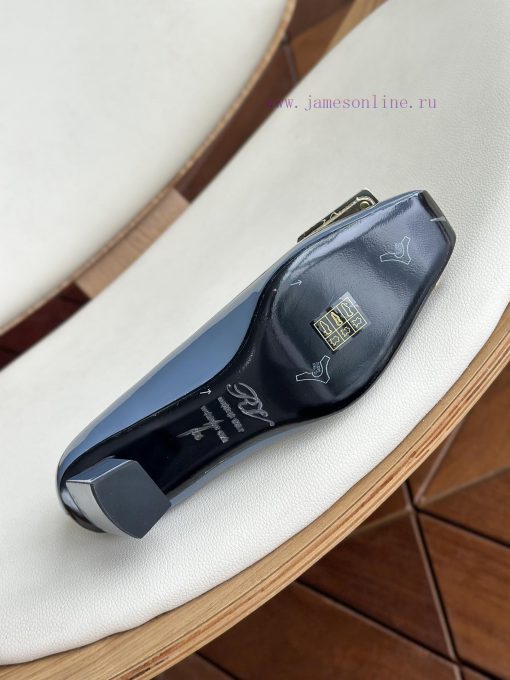 Dongguan produced high-quality, classic square buckle, blue cowhide paint,As a must-have sho1t3gmqtf - Image 9