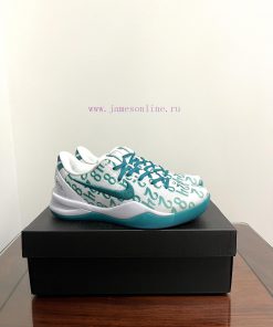 Real shot of the Nike Kobe 8 Protro "Aqua" featuring a mesh upper and eye-catching repeatinge50cqsc9