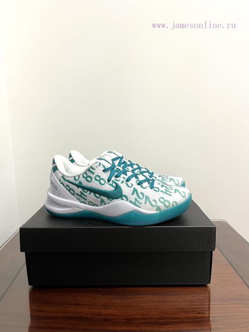 Real shot of the Nike Kobe 8 Protro "Aqua" featuring a mesh upper and eye-catching repeatinge50cqsc9 - Image 2
