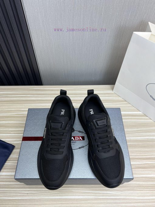 Prada's best-selling men's shoes,Imported cowhide stitched comfortable mesh fabric,Imported 29giaqbu - Image 4