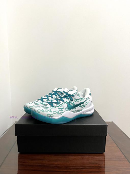 Real shot of the Nike Kobe 8 Protro "Aqua" featuring a mesh upper and eye-catching repeatinge50cqsc9 - Image 4