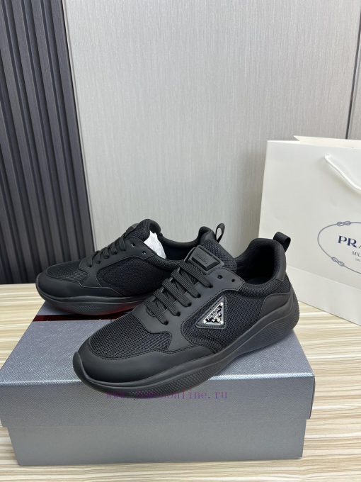 Prada's best-selling men's shoes,Imported cowhide stitched comfortable mesh fabric,Imported 29giaqbu - Image 5