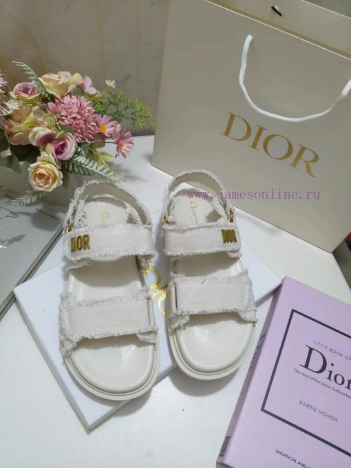 The white cotton canvas fabric Dioract cooler is decorated with tassel trim, stylish and modl7fcoz3s - Image 2
