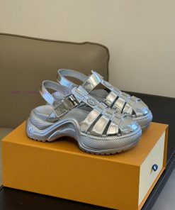 Top qualityL... V Retro Sports Sandals New ProductLacquer leather upper, sheepskin lining, f46qgz5rd