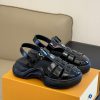 Top qualityL... V Retro Sports Sandals New ProductLacquer leather upper, sheepskin lining, fvtvzlmde