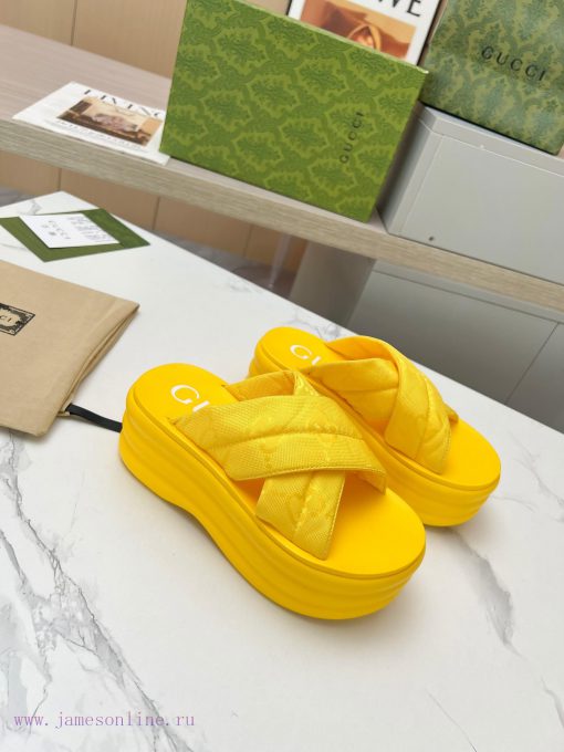 ️Gucci GG Waterproof Platform Thick Bottom Slippers Leg Boosting Artifact Original 11 Restor0iph4k4k - Image 2
