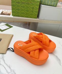 ️Gucci GG Waterproof Platform Thick Bottom Slippers Leg Boosting Artifact Original 11 Restoruzhs5dx9