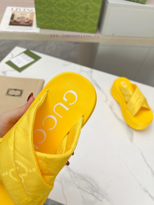 ️Gucci GG Waterproof Platform Thick Bottom Slippers Leg Boosting Artifact Original 11 Restor0iph4k4k - Image 7