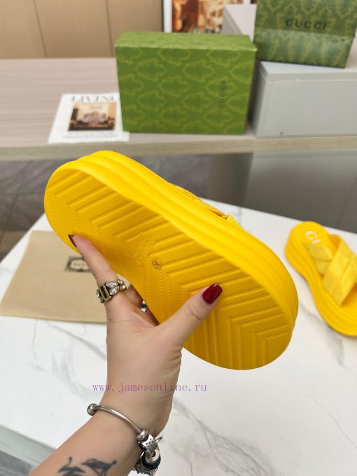 ️Gucci GG Waterproof Platform Thick Bottom Slippers Leg Boosting Artifact Original 11 Restor0iph4k4k - Image 10