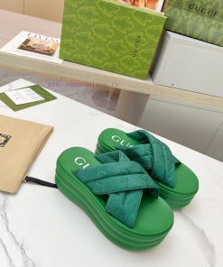 ️Gucci GG Waterproof Platform Thick Bottom Slippers Leg Boosting Artifact Original 11 Restorkdtyrbl1