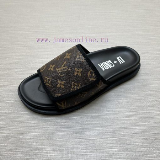 LOUIS VUITTON LV official website's popular men's Velcro slippers are available for sale sim9s9exoit - Image 9