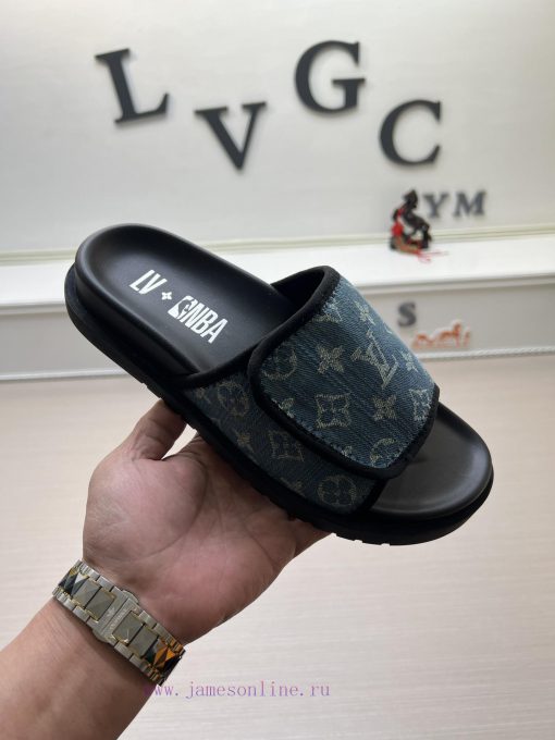 LOUIS VUITTON LV official website's popular men's Velcro slippers are available for sale simahpkguoc