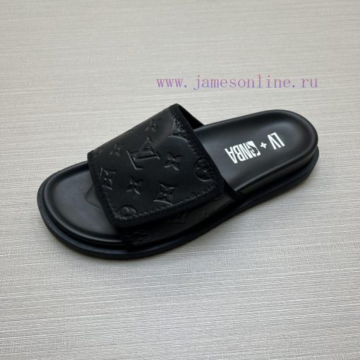 LOUIS VUITTON LV official website's popular men's Velcro slippers are available for sale simptlqbzxh - Image 9