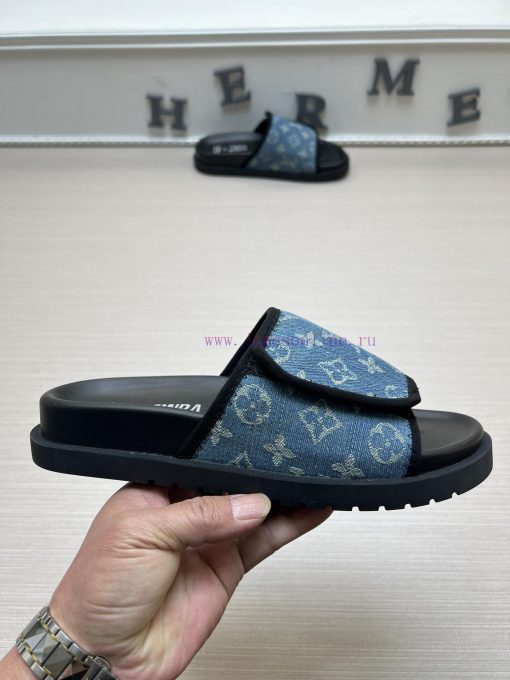 LOUIS VUITTON LV official website's popular men's Velcro slippers are available for sale simahpkguoc - Image 6