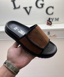 LOUIS VUITTON LV official website's popular men's Velcro slippers are available for sale simo08riwkc