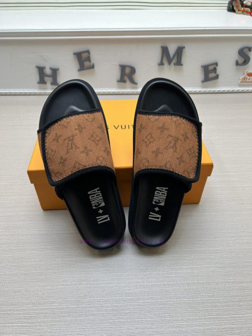 LOUIS VUITTON LV official website's popular men's Velcro slippers are available for sale simo08riwkc - Image 3