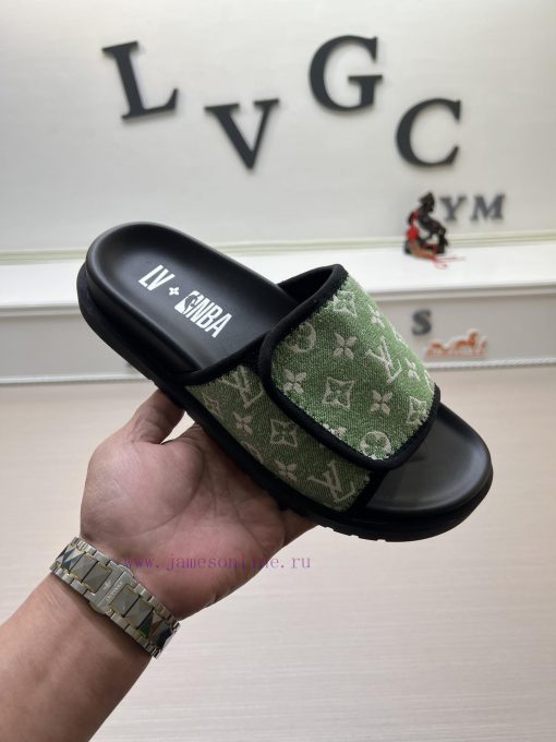 LOUIS VUITTON LV official website's popular men's Velcro slippers are available for sale simfjmhtxmi - Image 2