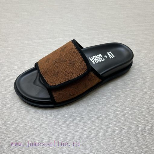 LOUIS VUITTON LV official website's popular men's Velcro slippers are available for sale simo08riwkc - Image 9