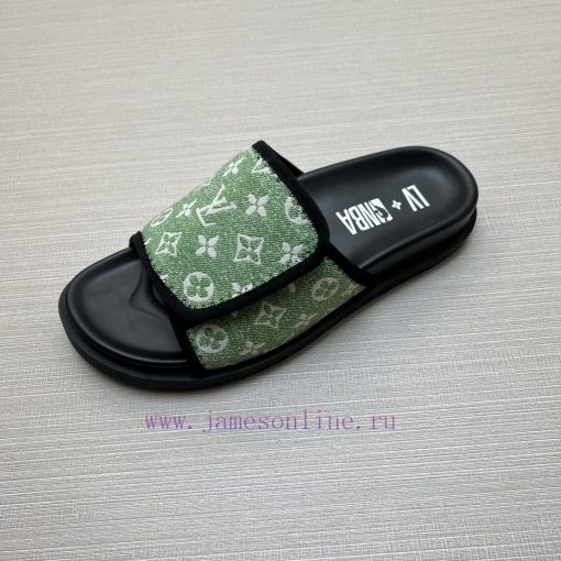 LOUIS VUITTON LV official website's popular men's Velcro slippers are available for sale simfjmhtxmi - Image 9