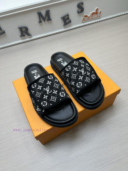 LOUIS VUITTON LV official website's popular men's Velcro slippers are available for sale simkmawn7zc - Image 4