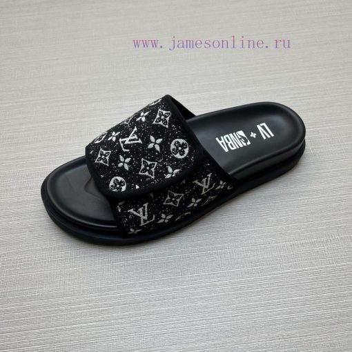 LOUIS VUITTON LV official website's popular men's Velcro slippers are available for sale simkmawn7zc - Image 9