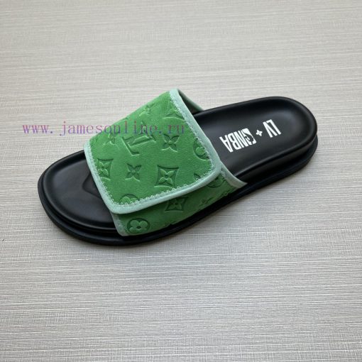 LOUIS VUITTON LV official website's popular men's Velcro slippers are available for sale sim9umaqqcu - Image 9