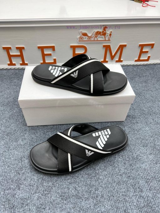 Armani official website synchronized slippers 🩴  The most popular in the market, accepting 9gd6xgbm - Image 5