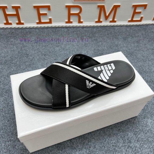 Armani official website synchronized slippers 🩴  The most popular in the market, accepting 9gd6xgbm - Image 9