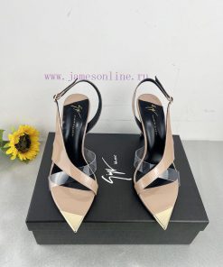 Giuseppe ZanottiSelected black imitation patent leather synthetic fabric with modern light aknqdfp58