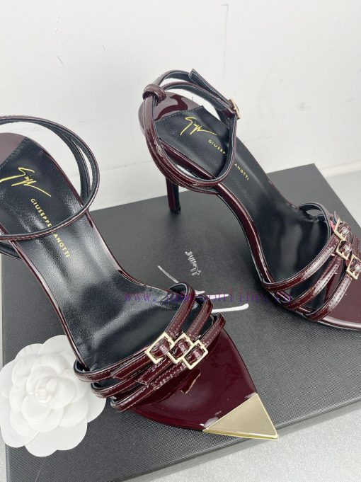 Giuseppe ZanottiSelected black imitation patent leather synthetic fabric with modern light agnzzyoxj - Image 7