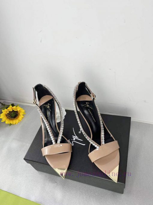 Giuseppe ZanottiSelected black imitation patent leather synthetic fabric with modern light a16tlq2zb - Image 2