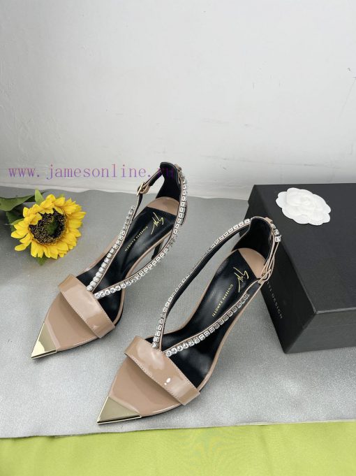 Giuseppe ZanottiSelected black imitation patent leather synthetic fabric with modern light a16tlq2zb - Image 3