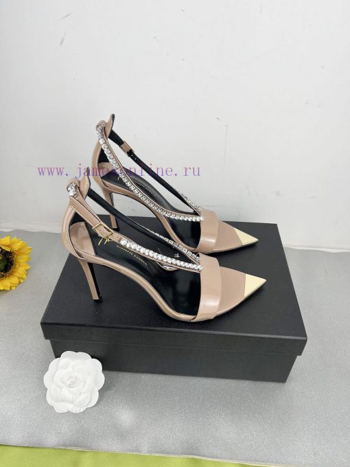 Giuseppe ZanottiSelected black imitation patent leather synthetic fabric with modern light a16tlq2zb - Image 8