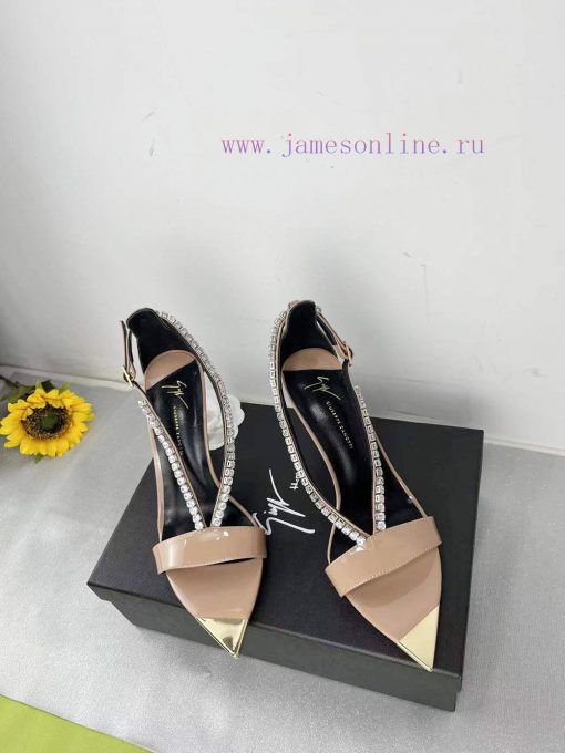 Giuseppe ZanottiSelected black imitation patent leather synthetic fabric with modern light a16tlq2zb - Image 10