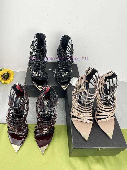 Giuseppe ZanottiSelected black imitation patent leather synthetic fabric with modern light aam9lqyvr - Image 10