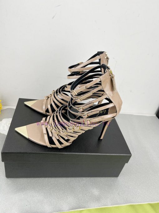 Giuseppe ZanottiSelected black imitation patent leather synthetic fabric with modern light a3cyb66sf - Image 5