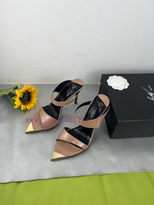 Giuseppe ZanottiSelected black imitation patent leather synthetic fabric with modern light az4d1b30i - Image 3