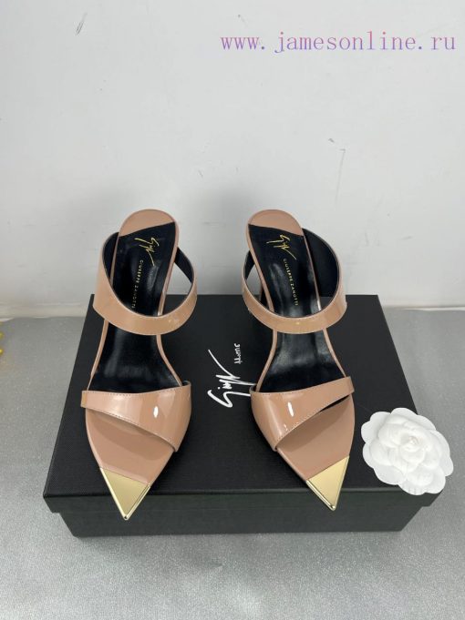 Giuseppe ZanottiSelected black imitation patent leather synthetic fabric with modern light az4d1b30i - Image 4