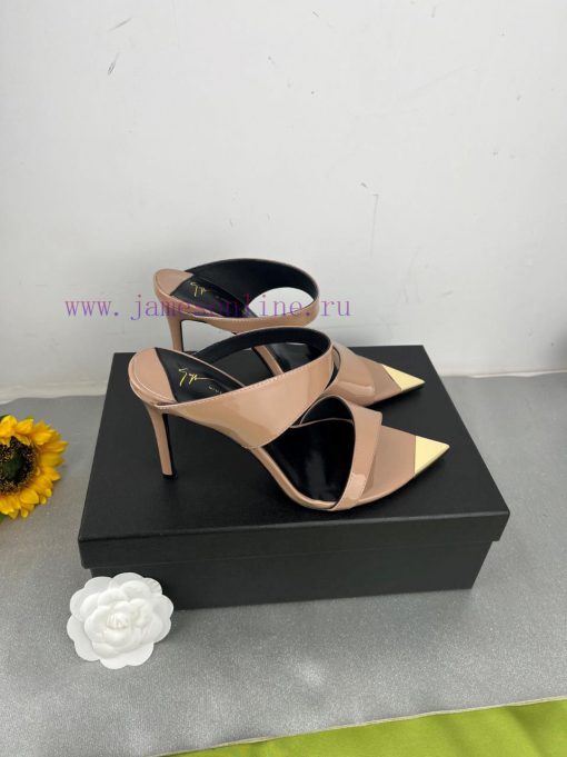 Giuseppe ZanottiSelected black imitation patent leather synthetic fabric with modern light az4d1b30i - Image 5