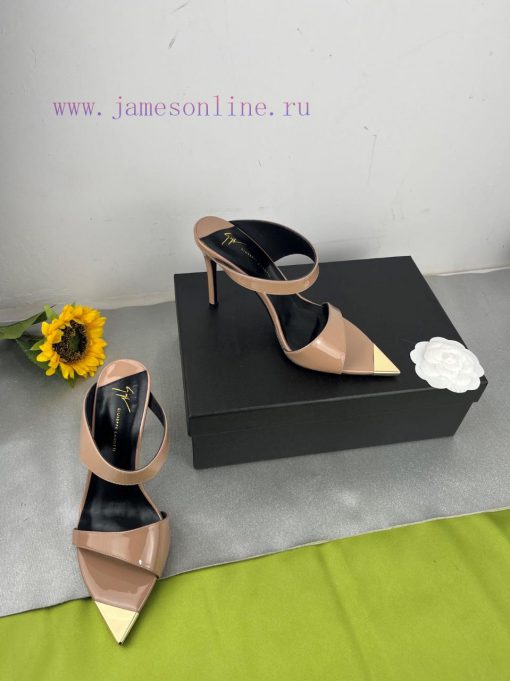 Giuseppe ZanottiSelected black imitation patent leather synthetic fabric with modern light az4d1b30i - Image 6