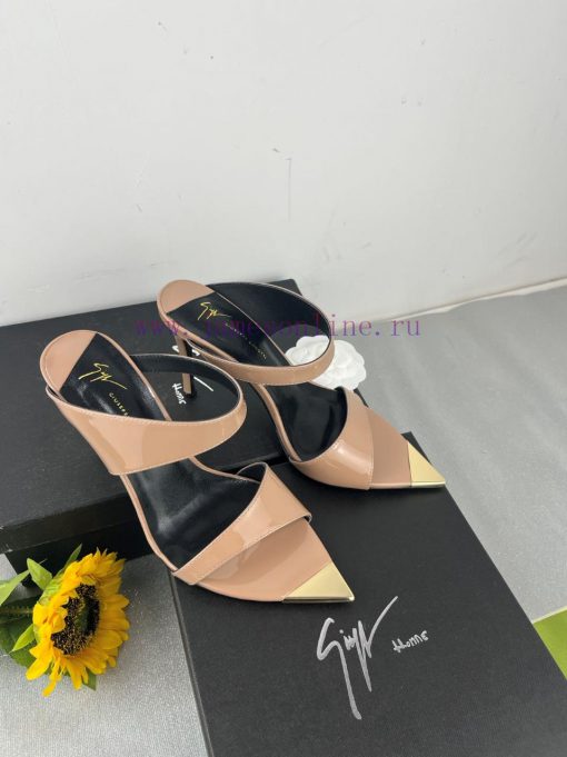 Giuseppe ZanottiSelected black imitation patent leather synthetic fabric with modern light az4d1b30i - Image 8