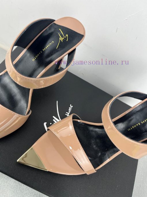 Giuseppe ZanottiSelected black imitation patent leather synthetic fabric with modern light az4d1b30i - Image 9