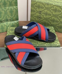 2024 Gucci hot couple sandals, unisex summer sponge shoes, new thick soled cross slippers, jstfm10lf