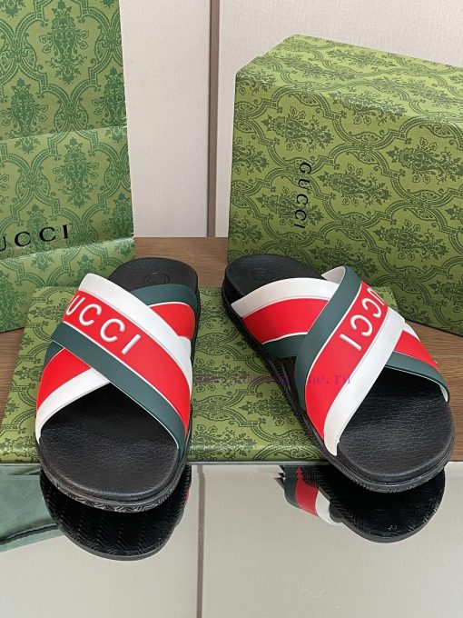 2024 Gucci hot couple sandals, unisex summer sponge shoes, new thick soled cross slippers, jqxsde4zl - Image 3