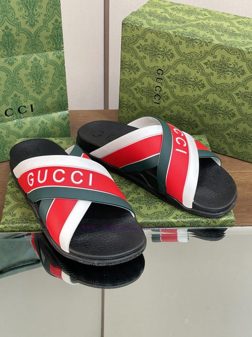 2024 Gucci hot couple sandals, unisex summer sponge shoes, new thick soled cross slippers, jqxsde4zl - Image 4