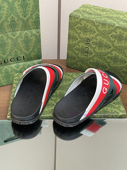 2024 Gucci hot couple sandals, unisex summer sponge shoes, new thick soled cross slippers, jqxsde4zl - Image 8