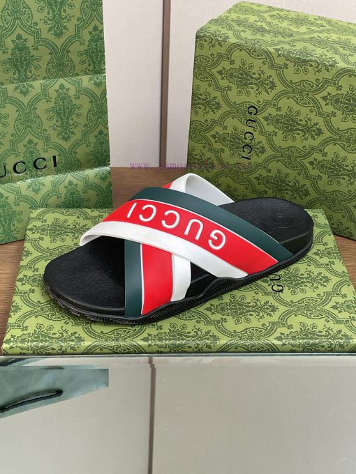 2024 Gucci hot couple sandals, unisex summer sponge shoes, new thick soled cross slippers, jqxsde4zl - Image 10